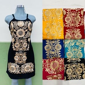 Beautiful dresses hand made pretty colorful flower